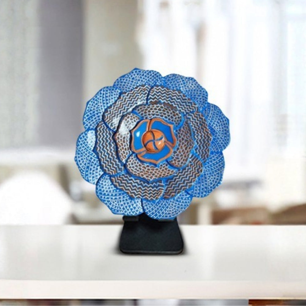Rosalina blue floral edge decorative plate